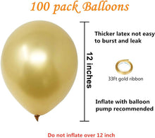 Load image into Gallery viewer, Gold Metallic Balloon Balloons