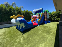 Load image into Gallery viewer, MEGA SHARK XL DUAL LANE COMBO RENTAL WITH SLIDE  WET or DRY