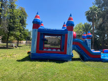 Load image into Gallery viewer, MEGA FLASH BOUNCE HOUSE COMBO RENTAL WITH SLIDE   WET/DRY