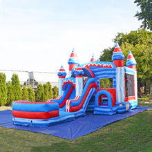 Load image into Gallery viewer, MEGA FLASH BOUNCE HOUSE COMBO RENTAL WITH SLIDE   WET/DRY