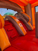 Load image into Gallery viewer, T-REX BOUNCE HOUSE DUAL LANE COMBO RENTAL WITH SLIDE WET or DRY