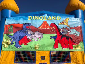 DINO LAND BOUNCE HOUSE BANNER