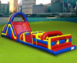 🏃 64’ Inflatable Obstacle Course Rental 🎉💨