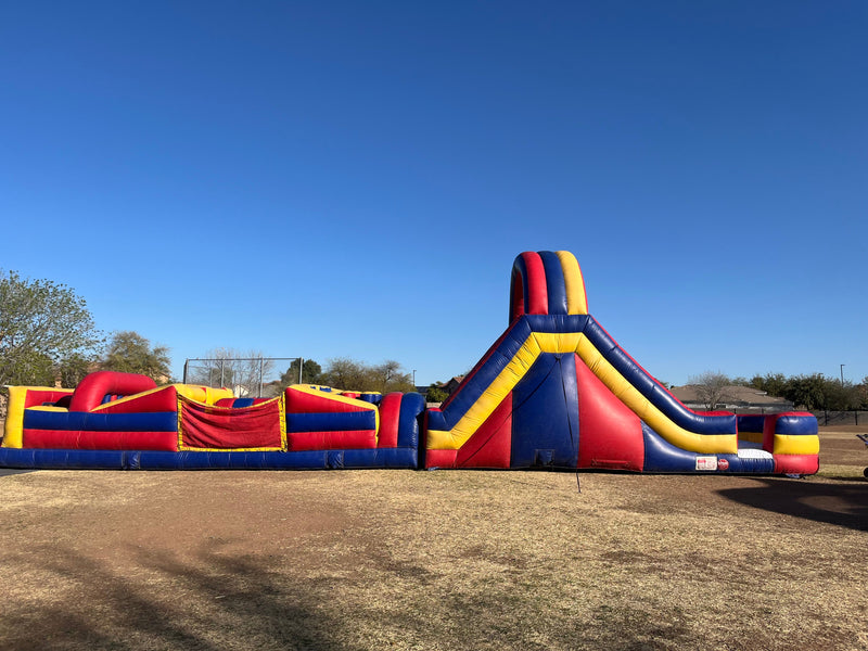 🏃 64’ Inflatable Obstacle Course Rental 🎉💨