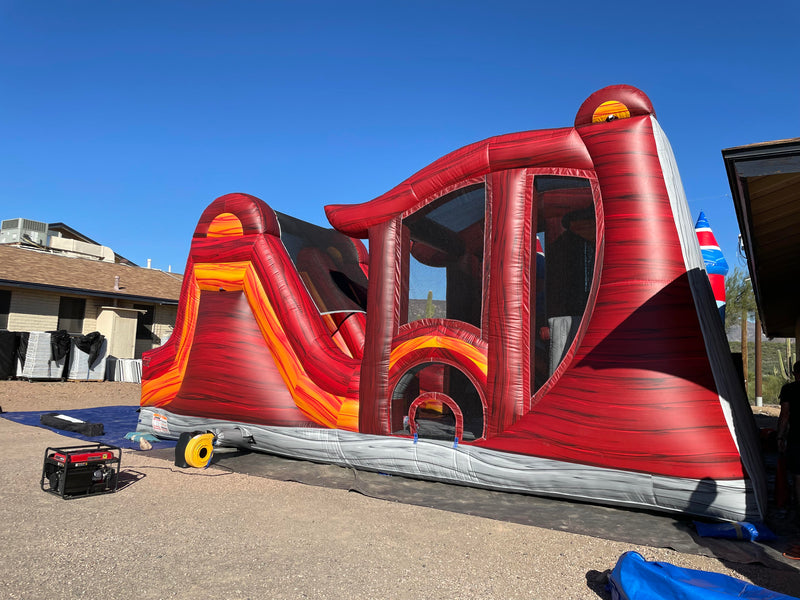 🏀 30 FT Shadow #3 Inflatable Obstacle Course with Basketball & Climbing Rental 🎉
