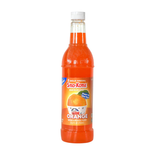 Extra Snow Cone Syrup & Cones— Orange
