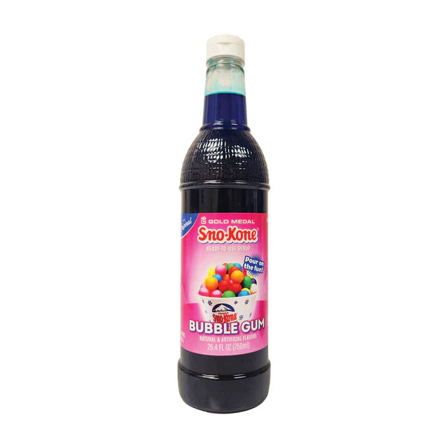 Extra Snow Cone Syrup & Cones— Bubble Gum