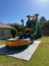 Load image into Gallery viewer, 20&#39; Cali Palms  Water Slide Rental with Pool