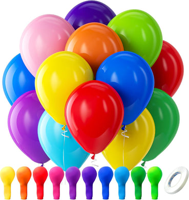 Balloon Variety Balloons (100 Pack, 12 inch round)