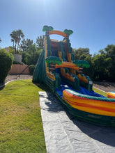 Load image into Gallery viewer, 20&#39; Cali Palms  Water Slide Rental with Pool