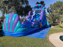 Load image into Gallery viewer, 16&#39; Under the Sea Single Lane Waterslide with Pool