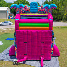 Load image into Gallery viewer, ‼️NEW‼️ 18FT Tiki Splash Dual Lane Center Climb Water Slide