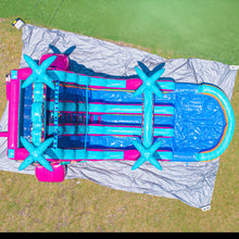 Load image into Gallery viewer, ‼️NEW‼️ 18FT Tiki Splash Dual Lane Center Climb Water Slide