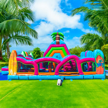 Load image into Gallery viewer, ‼️NEW‼️ 70&#39; Electric Tropics Modular Obstacle Course Wet/ Dry