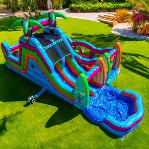 ‼️NEW‼️ 70' Electric Tropics Modular Obstacle Course Wet/ Dry