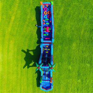 ‼️NEW‼️ 70' Electric Tropics Modular Obstacle Course Wet/ Dry