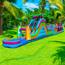 Load image into Gallery viewer, ‼️NEW‼️ 70&#39; Electric Tropics Modular Obstacle Course Wet/ Dry