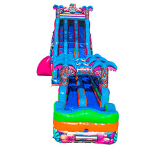 Load image into Gallery viewer, 27FT Tiki Splash Dual lane Water and Slip n slide