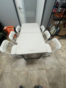 KIDS TABLE AND CHAIRS SET RENTAL (White)