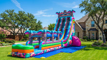 Load image into Gallery viewer, 27FT Tiki Splash Dual lane Water and Slip n slide