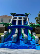 Load image into Gallery viewer, 18&#39; Aloha Splash  Center Climb Dual Lane waterslide With Pool