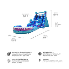 Load image into Gallery viewer, ‼️NEW‼️ 20&#39;  Electric Dual Lane Hybrid Slide Rental- DRY ONLY