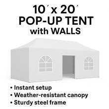 Load image into Gallery viewer, 10&#39;X20&#39; Pop Up Tent with Walls