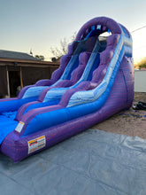Load image into Gallery viewer, COTTON CANDY SPLASH INFLATABLE WATER SLIDE RENTAL