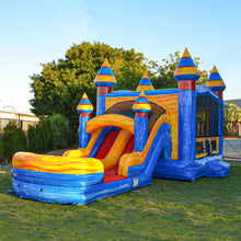 Load image into Gallery viewer, ARCTIC BOUNCE HOUSE COMBO RENTAL WITH SLIDE   WET/DRY