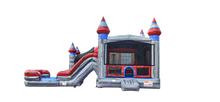 Load image into Gallery viewer, TITANIUM BOUNCE HOUSE DUAL LANE COMBO RENTAL WITH SLIDE   WET or DRY