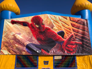 SPIDERMAN BOUNCE HOUSE BANNER