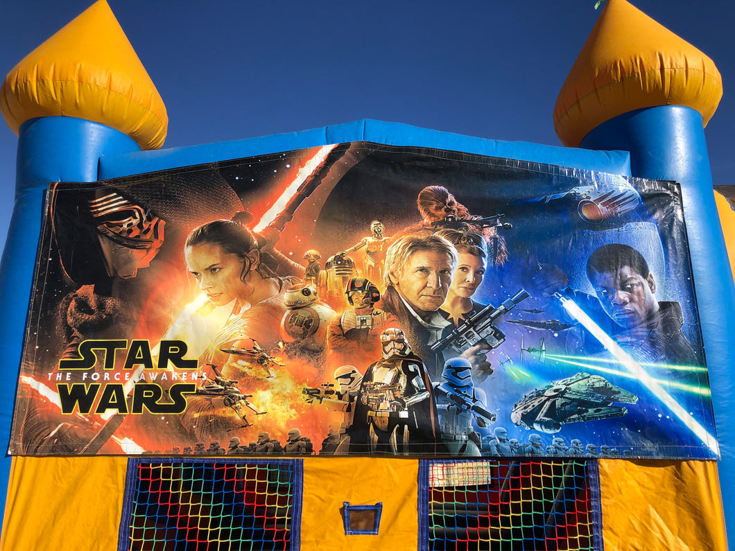STAR WARS BOUNCE HOUSE BANNER